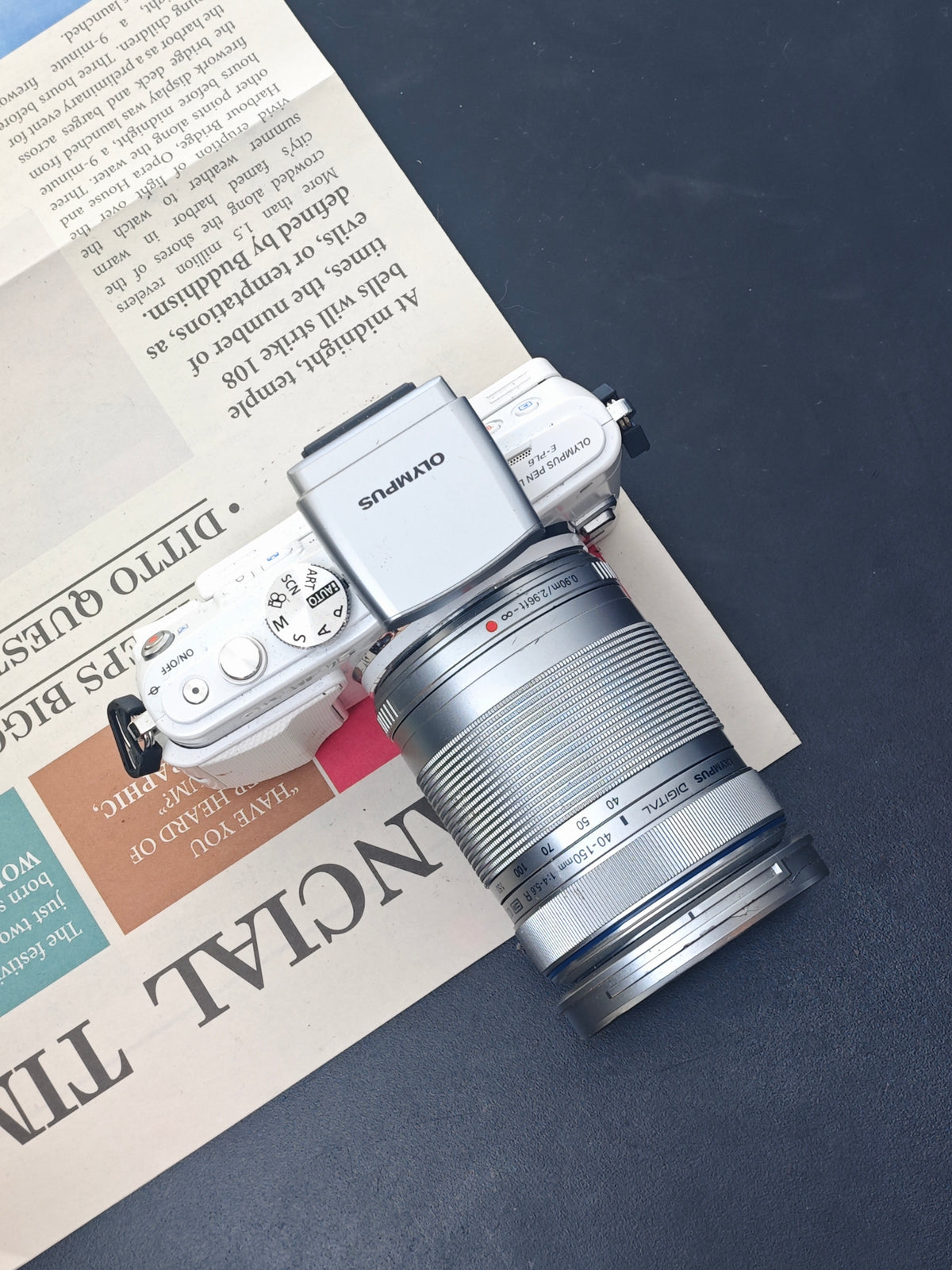 Used Olympus PEN Lite E-PL6 with Olympus Digital 40-150mm F4-5.6 R ED MSC [+4FS1, No charger] #V3S013376