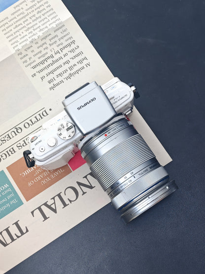 Used Olympus PEN Lite E-PL6 with Olympus Digital 40-150mm F4-5.6 R ED MSC [+4FS1, No charger] #V3S013376