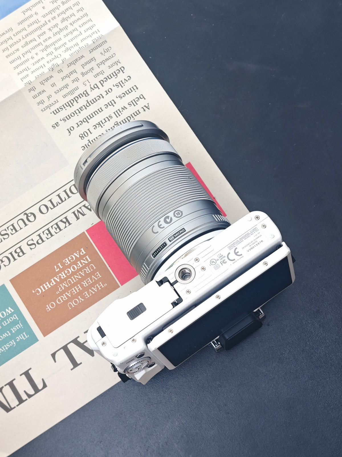 Used Olympus PEN Lite E-PL6 with Olympus Digital 40-150mm F4-5.6 R ED MSC [+4FS1, No charger] #V3S013376