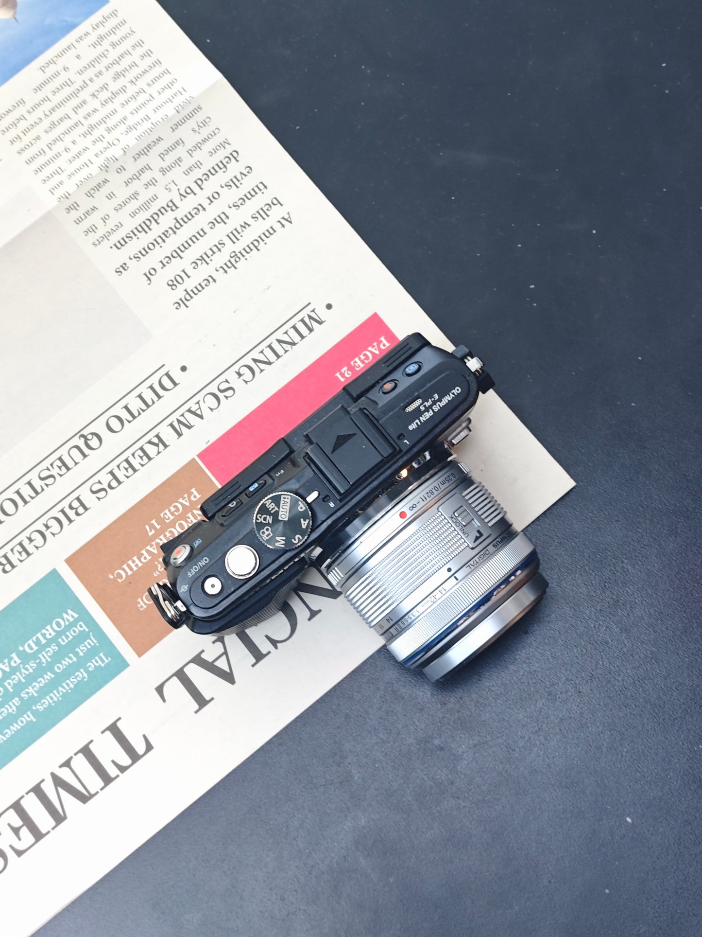 Used Olympus PEN Lite E-PL5 with 14-42mm F3.5-5.6 II R MSC Digital Camera [No charger]
