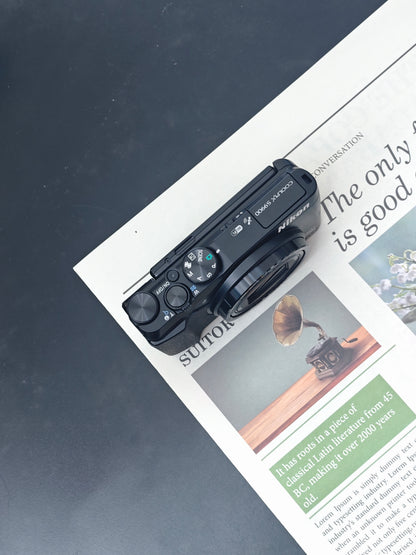 Used Nikon Coolpix S9900 black Digital Camera [with box]