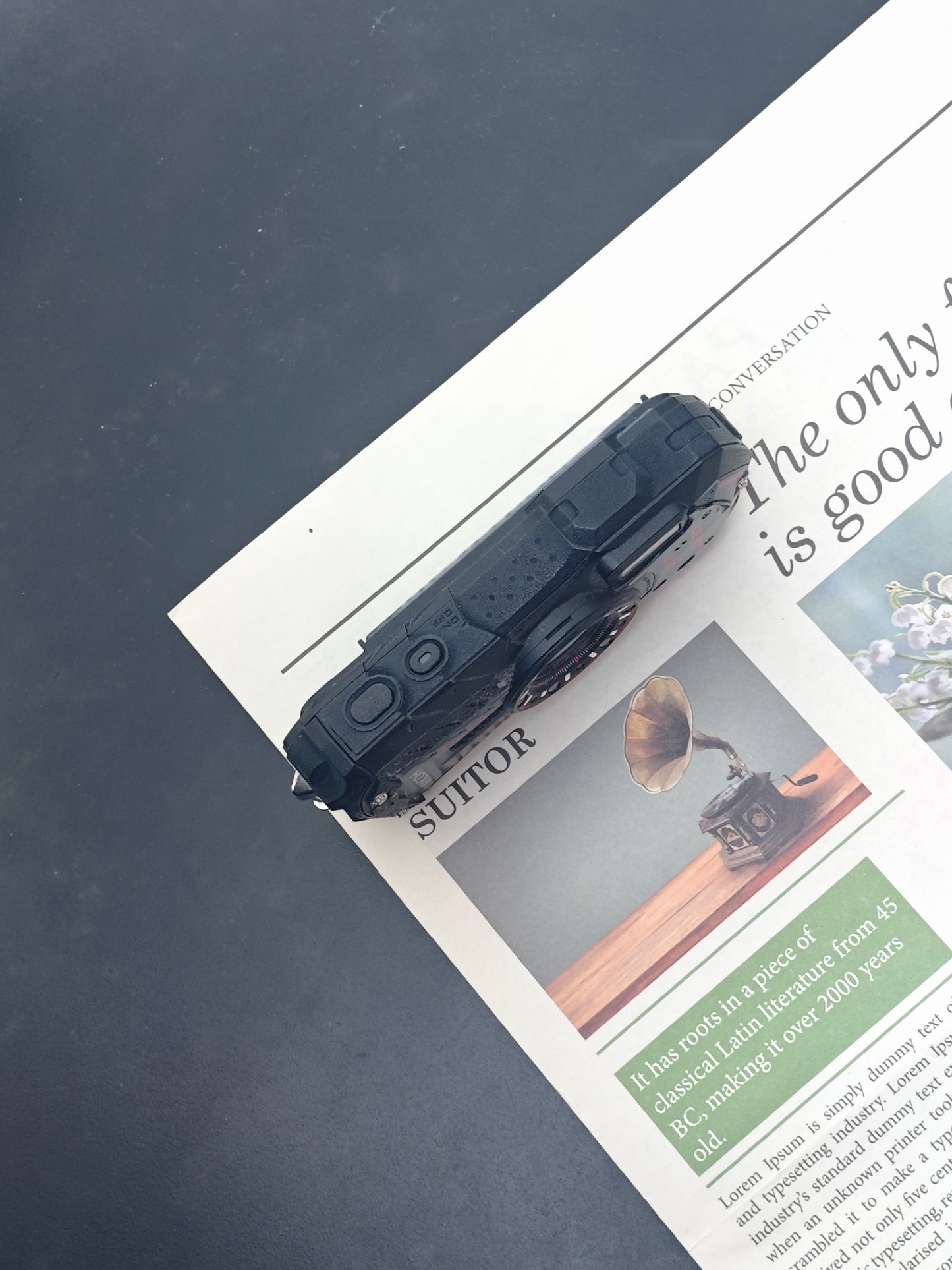 Used Ricoh WG-30 waterproof ebony black Digital Camera [with box]