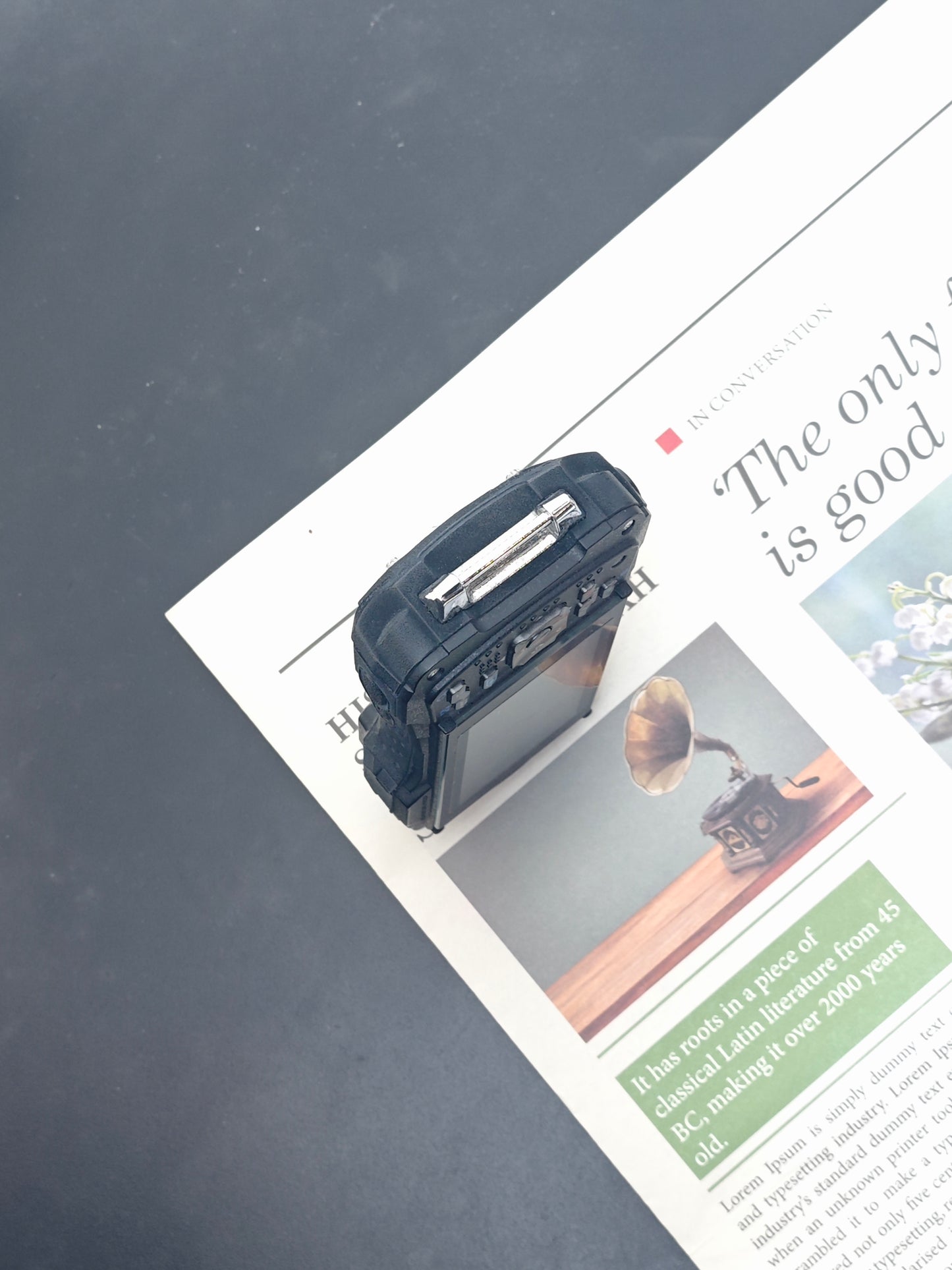 Used Ricoh WG-30 waterproof ebony black Digital Camera [with box]
