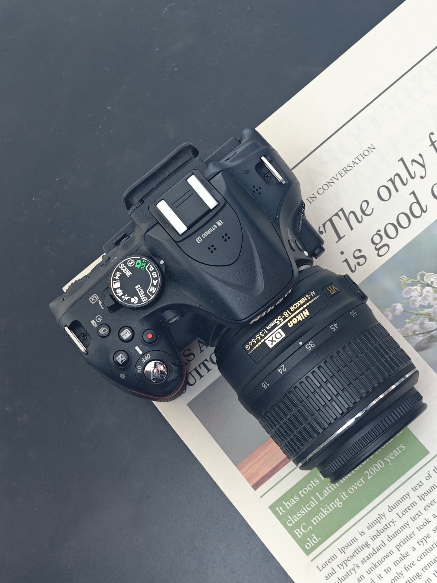 Used Nikon D5200 with AF-S DX Nikkor 18-55mm F3.5-5.6 G VR [No charger]