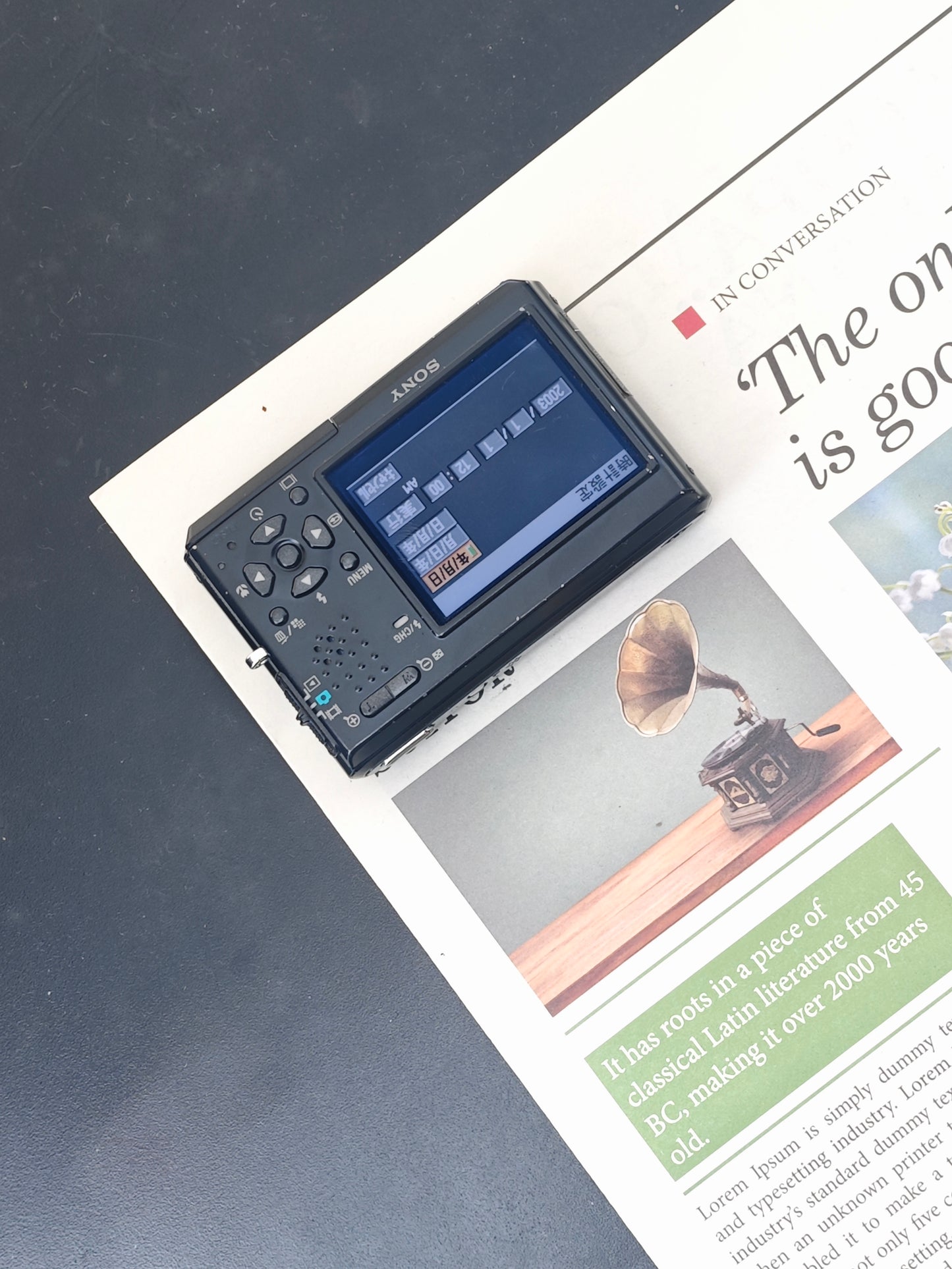 Used Sony Cyber-shot DSC-T1 black Digital Camera [JPN only, No charger]