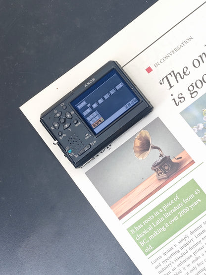 Used Sony Cyber-shot DSC-T1 black Digital Camera [JPN only, No charger]