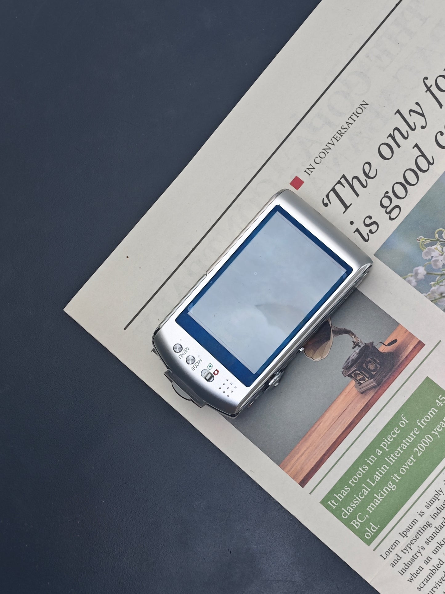 Used Panasonic Lumix DMC-FX70 silver Digital Camera [JPN only, with box]