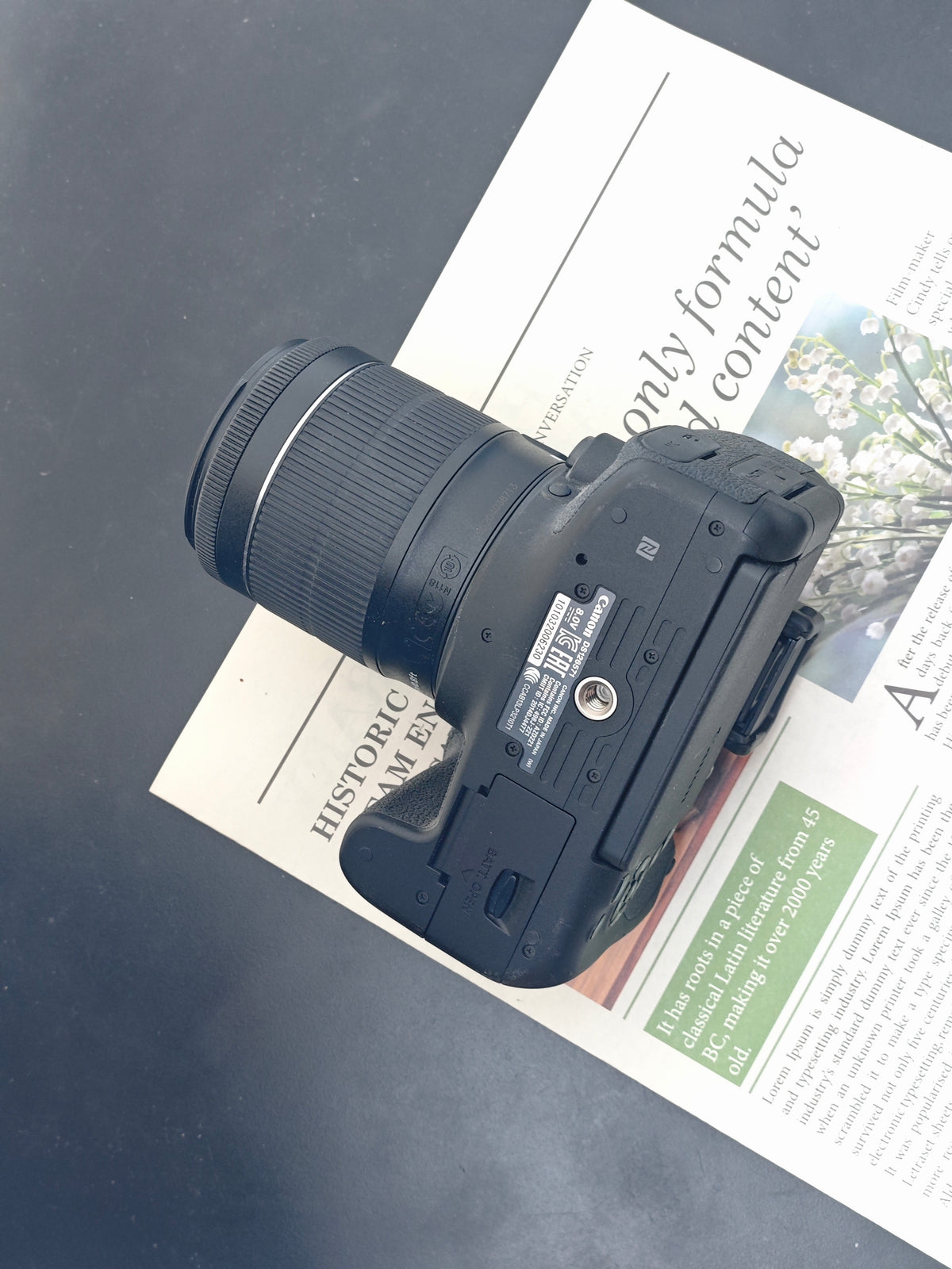 Used Canon EOS Kiss X8i with Double Zoom Kit Digital Camera [No charger]
