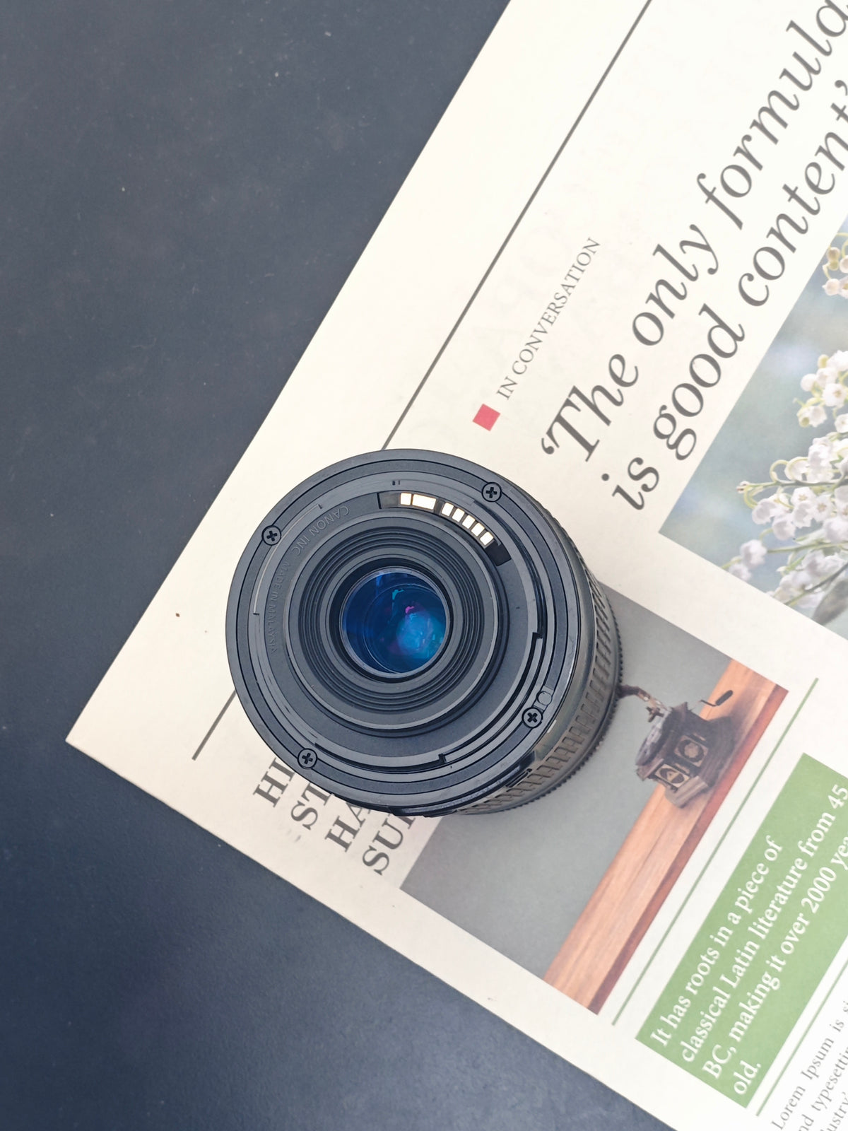 Used Canon EOS Kiss X8i with Double Zoom Kit Digital Camera [No charger]