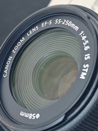 Used Canon EOS Kiss X8i with Double Zoom Kit Digital Camera [No charger]