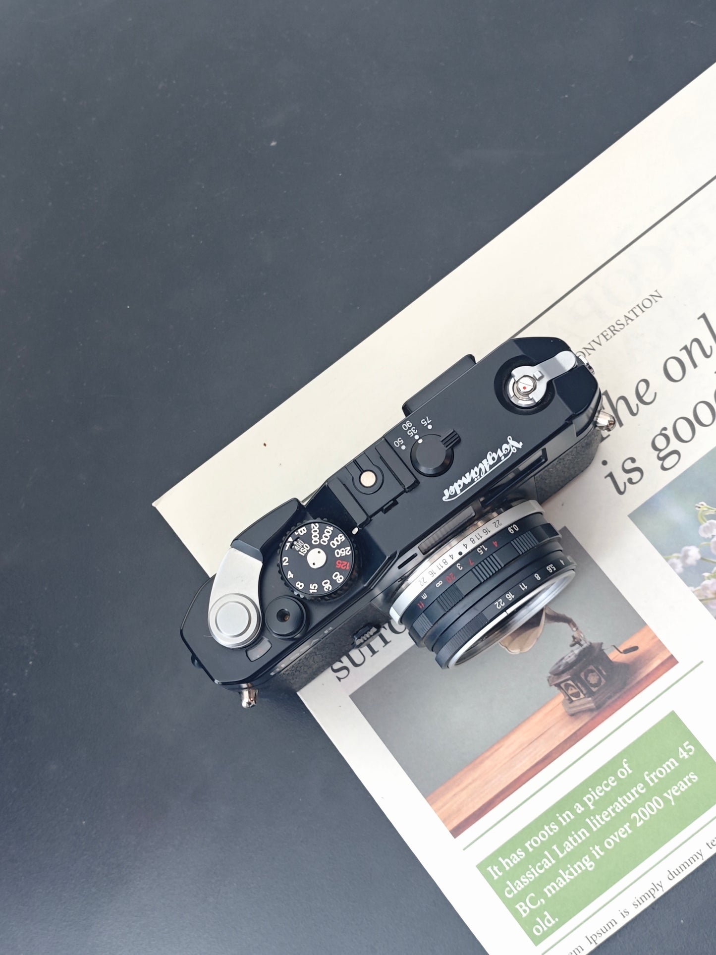 Voigtlander Bessa-R black with Voigtlander Color-Skopar 35mm F2.5 MC