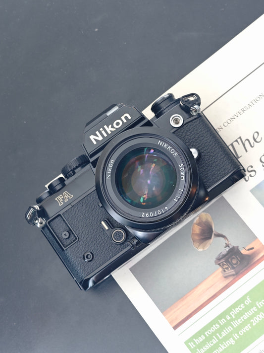 Nikon FA black "Demo" with Nikkor 50mm F1.4 Ai