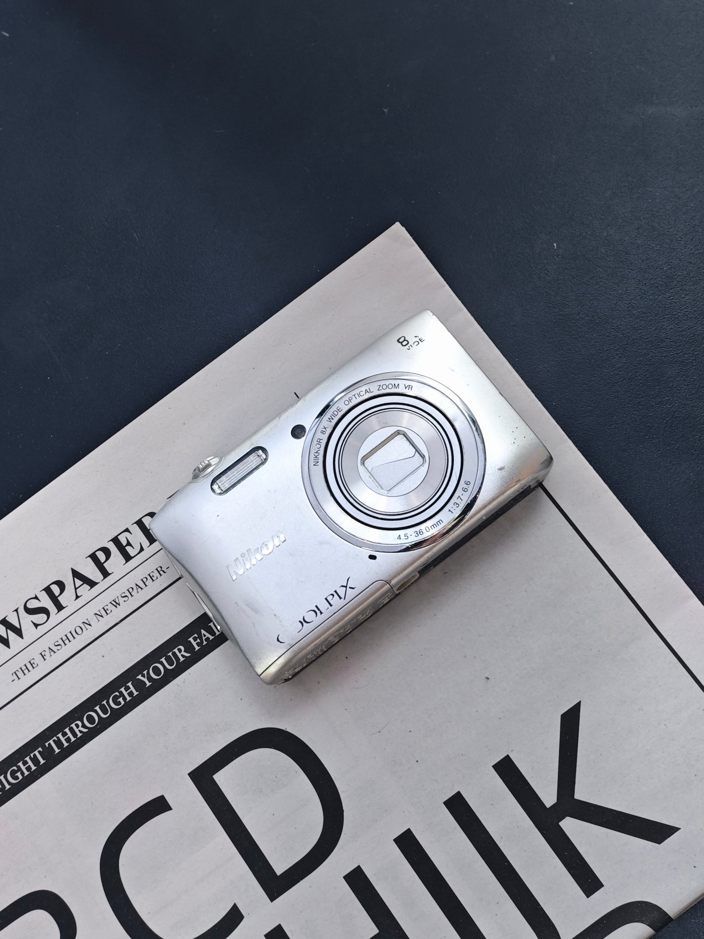 Used Nikon Coolpix S3600 silver Digital Camera [No charger] #20000471