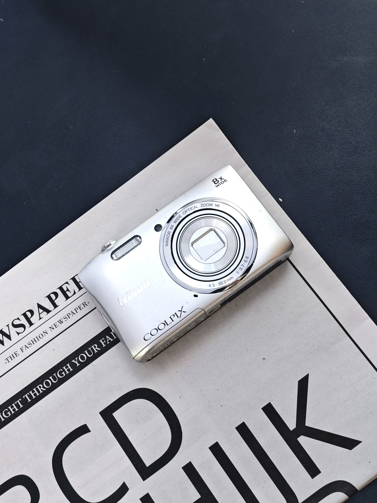 Used Nikon Coolpix A100 silver Digital Camera [No charger]