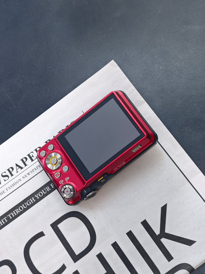 Used Casio EXILIM EX-FC160s red Digital Camera [No charger]