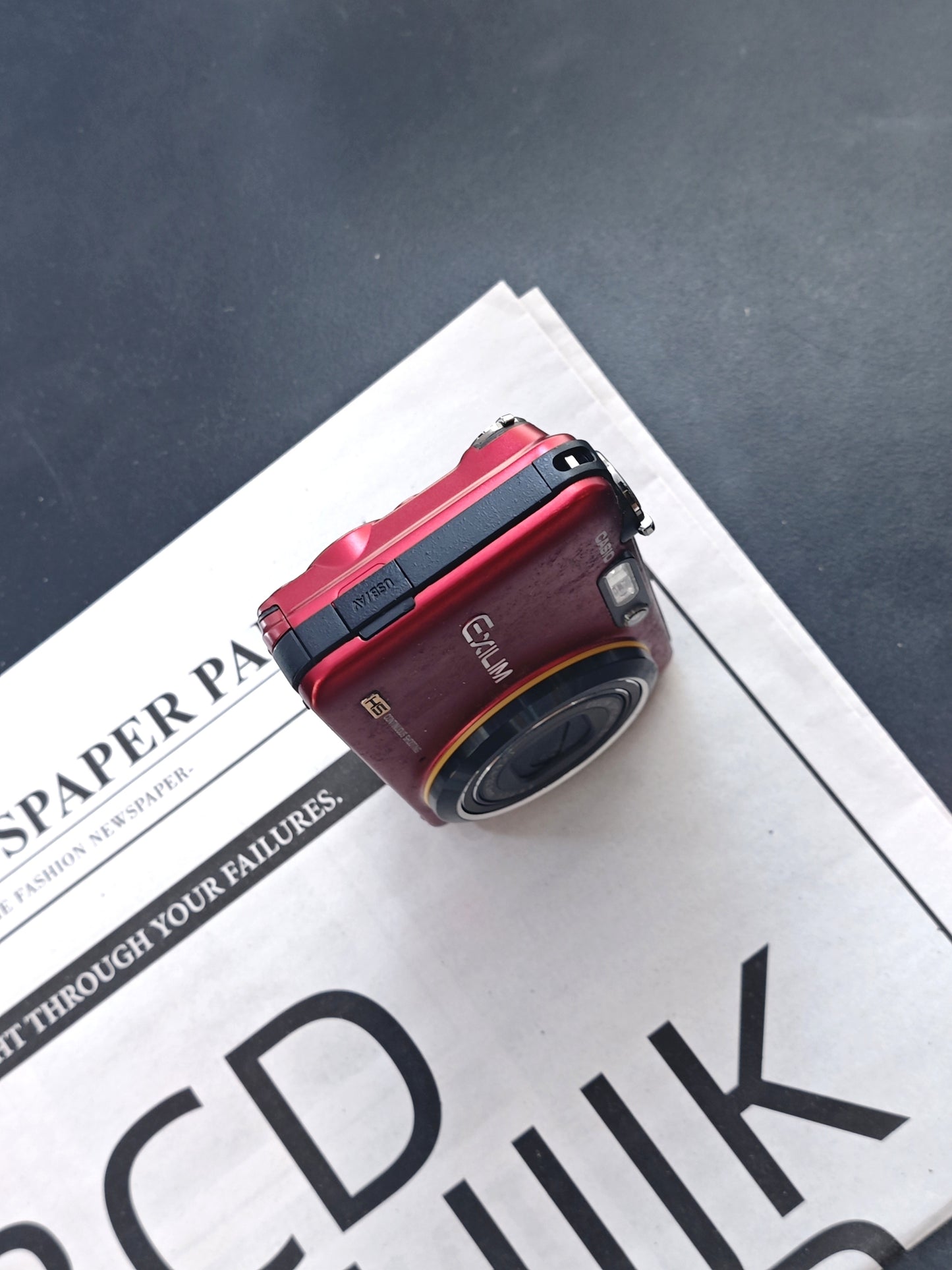 Used Casio EXILIM EX-FC160s red Digital Camera [No charger]