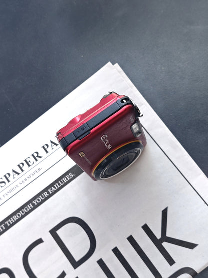 Used Casio EXILIM EX-FC160s red Digital Camera [No charger]