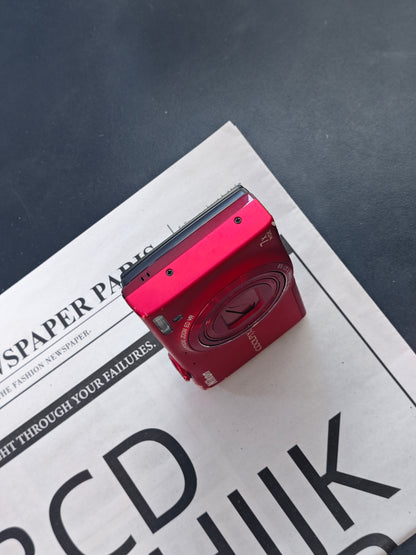 Used Nikon Coolpix S6100 red Digital Camera [No charger]