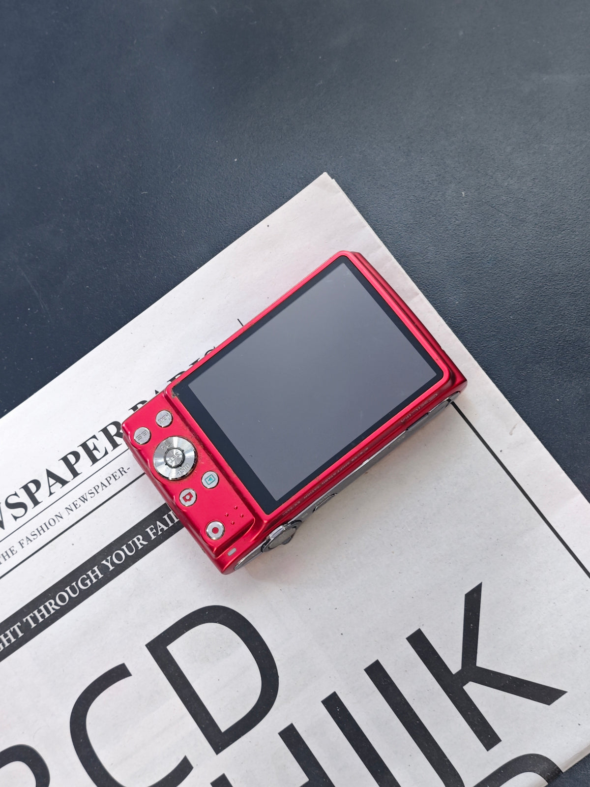 Used Casio EXILIM EX-Z450 red Digital Camera [No charger]