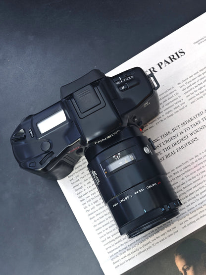 Minolta α7xi with AF Micro 100mm F2.8