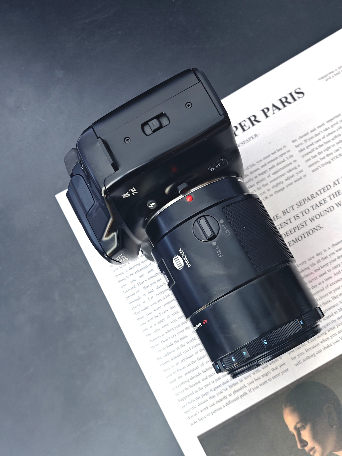 Minolta α7xi with AF Micro 100mm F2.8