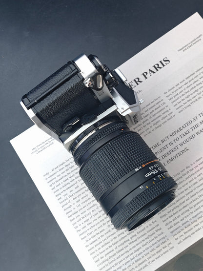 Nikon FM2 N8 silver with AF Nikon 35-105mm F3.5-4.5