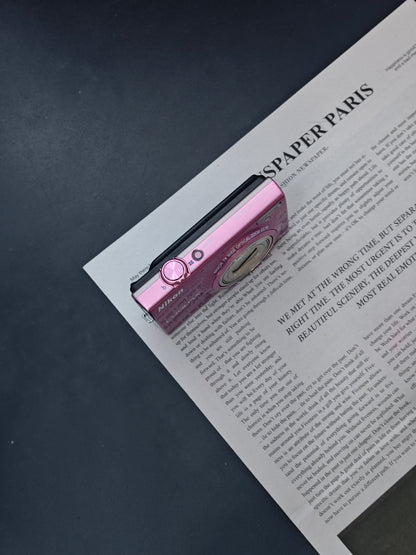Used Nikon Coolpix S6100 pink Digital Camera [No charger]