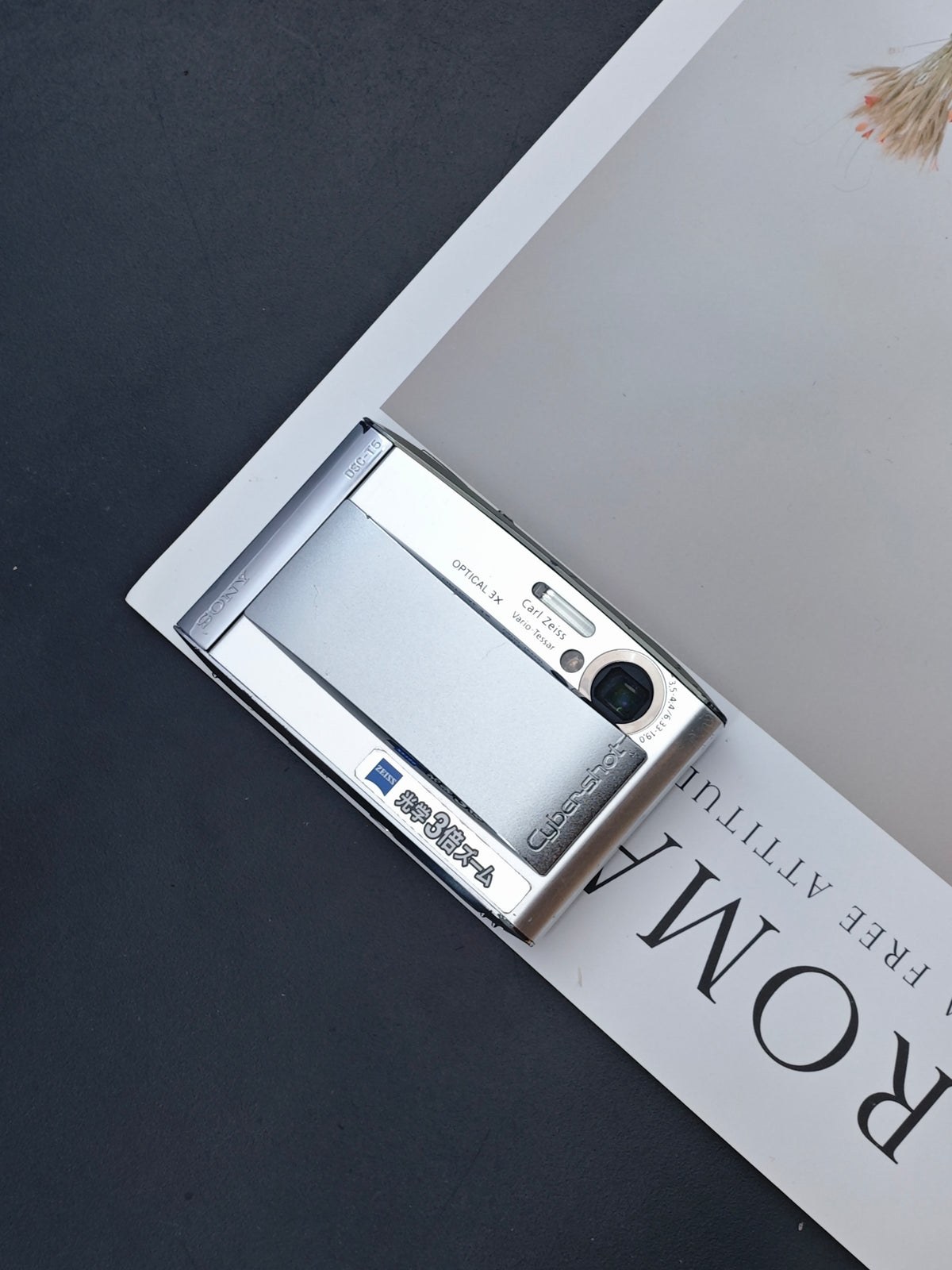 Used Sony Cyber-shot DSC-T5 silver Digital Camera [JPN only, No charger] #3123866