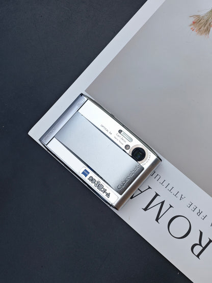 Used Sony Cyber-shot DSC-T5 silver Digital Camera [JPN only, No charger] #3123866