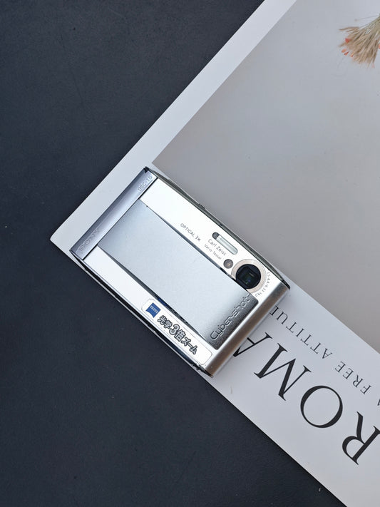 Used Sony Cyber-shot DSC-T5 silver Digital Camera [JPN only, No charger] #3123866