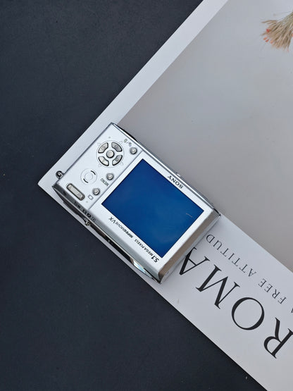 Used Sony Cyber-shot DSC-T5 silver Digital Camera [JPN only, No charger] #3123866