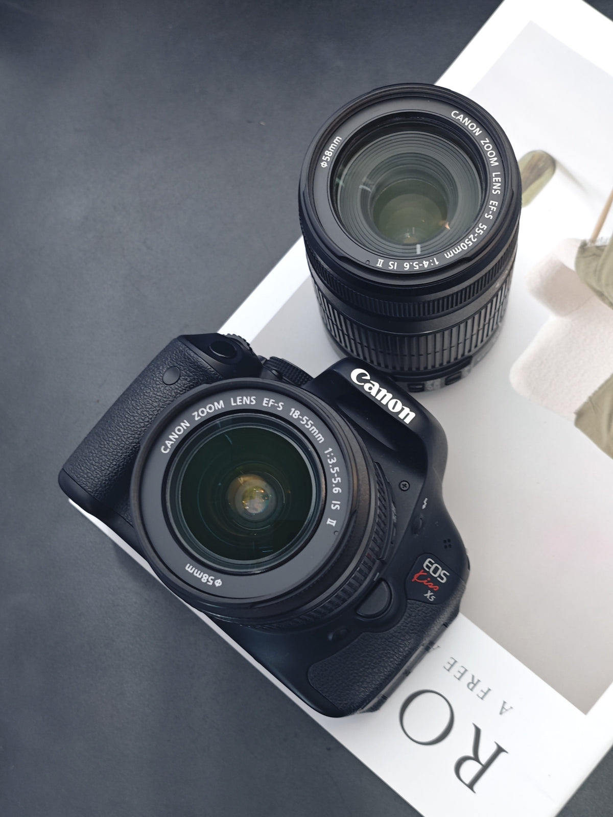 Used Canon EOS Kiss X5 with Double Zoom Kit Digital Camera [No charger] #371077151232