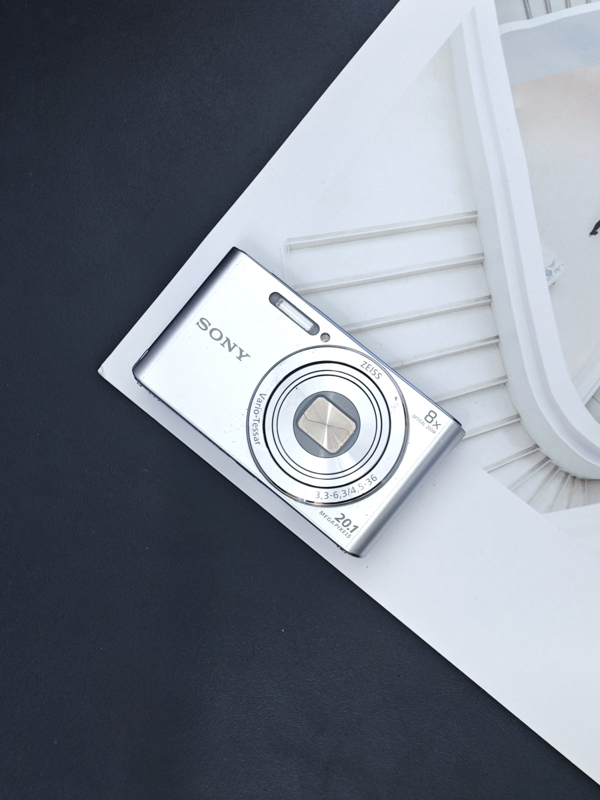 Used Sony Cyber-shot DSC-W830 silver Digital Camera [JPN only, No charger] #0035286