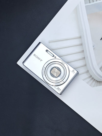 Used Sony Cyber-shot DSC-W830 silver Digital Camera [JPN only, No charger] #0035286