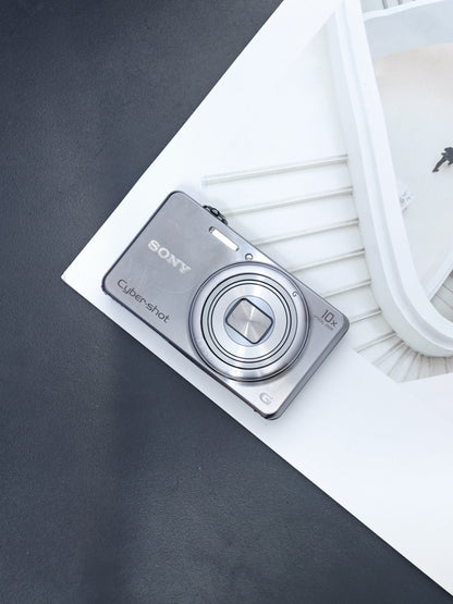 Used Sony Cyber Shot DSC-WX200 silver Digital Camera [JPN only, No charger]