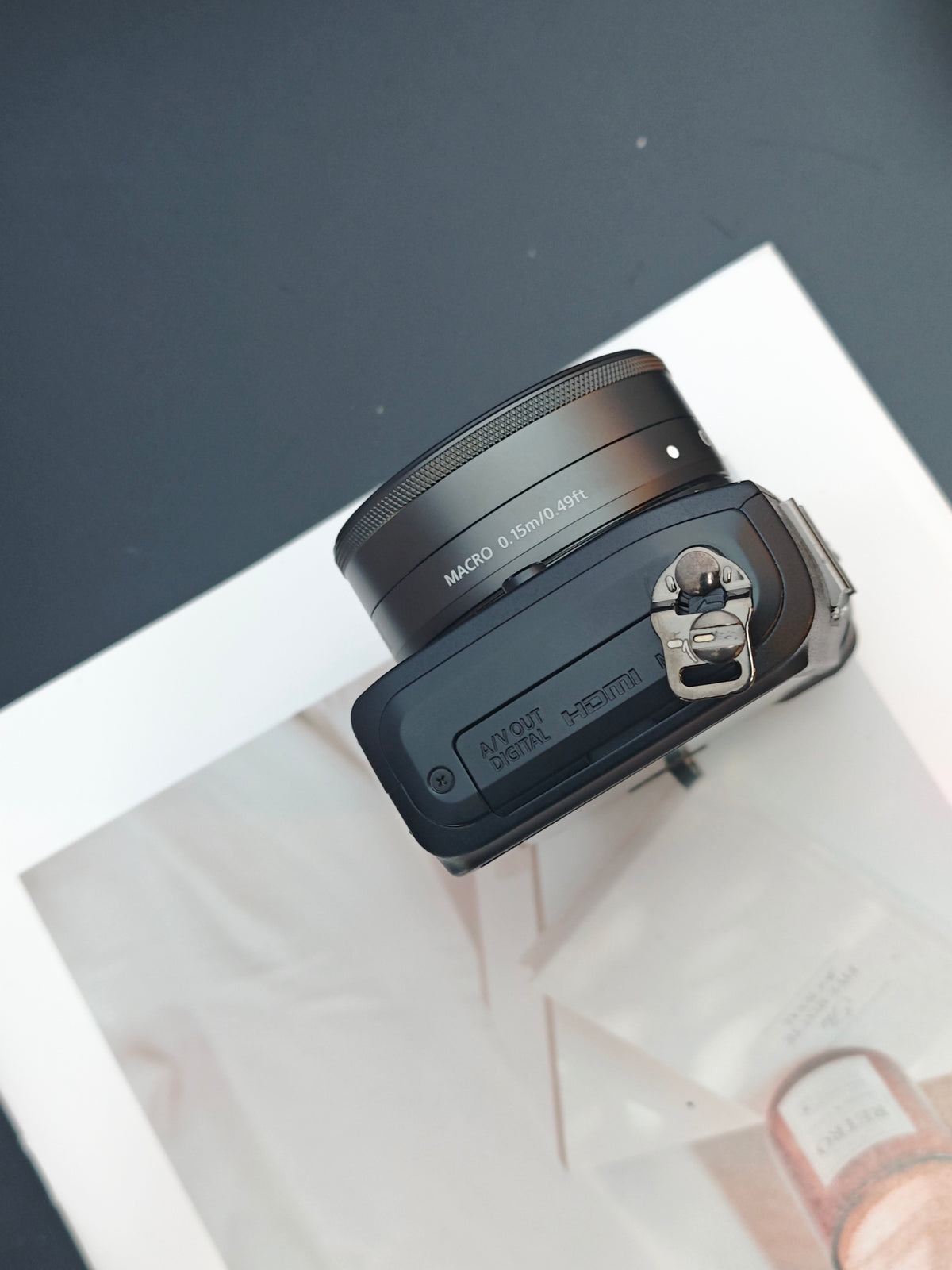 Used Canon EOS M black with EF-M 22mm F2 STM [No charger]