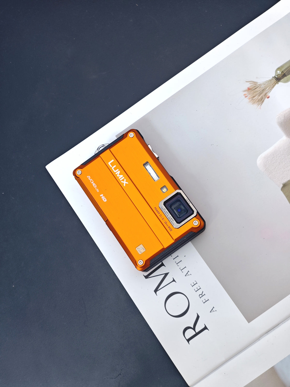 Used Panasonic Lumix DMC-FT2 orange Digital Camera [JPN only, with box]