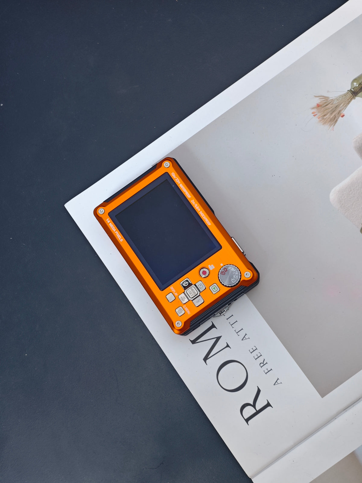Used Panasonic Lumix DMC-FT2 orange Digital Camera [JPN only, with box]