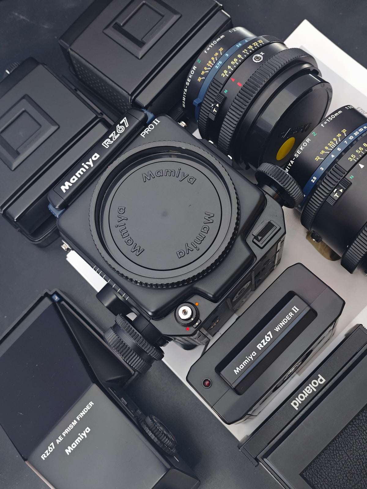 *READ* Mamiya RZ67 Pro II with Z 110mm F2.8W and Z 150mm F3.5W [+AE Prism finder,Polaroid Mag,Winder II]