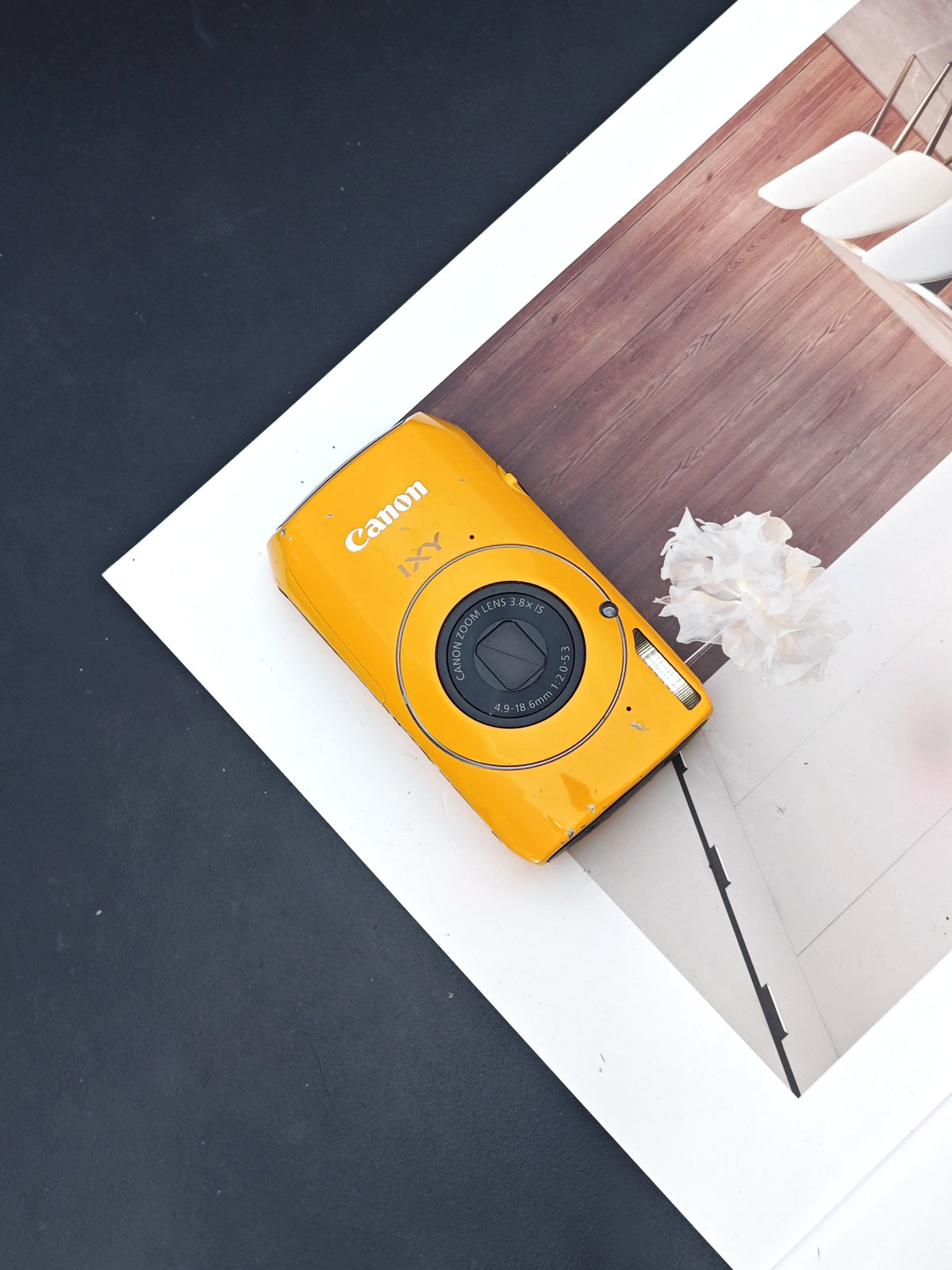 *READ* Used Canon IXY 30S yellow Digital Camera [with box]