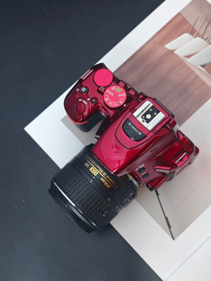 Used Nikon D5500 red with Nikon AF-S Nikkor 18-55mm F3.5-5.6 G II VR #2066899