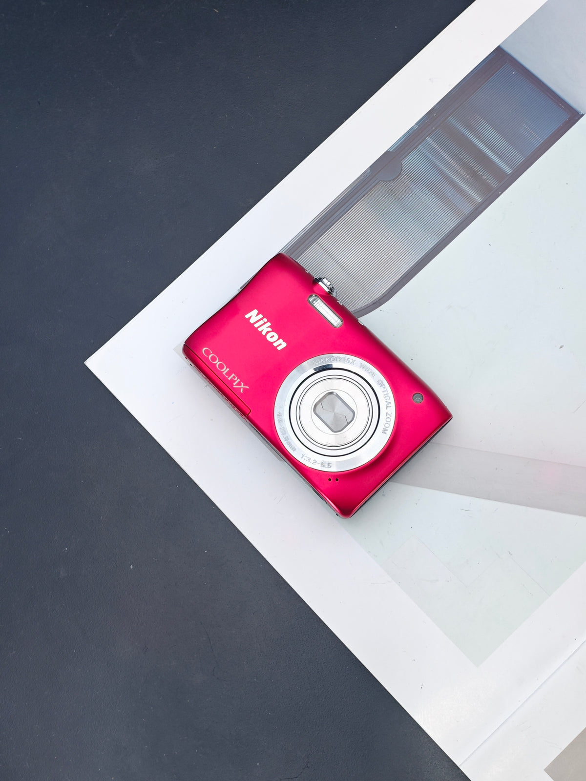 Used Nikon Coolpix S2900 red Digital Camera [No charger]