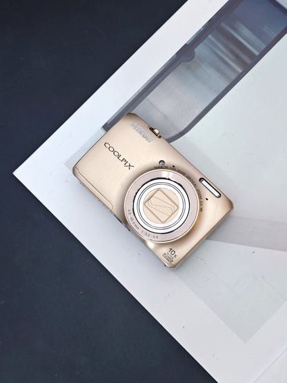 Used Nikon Coolpix S6300 gold Digital Camera #22013911
