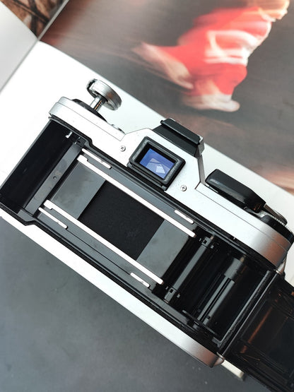 Canon AE-1 silver with Canon Zoom Lens FD 35-70mm F4