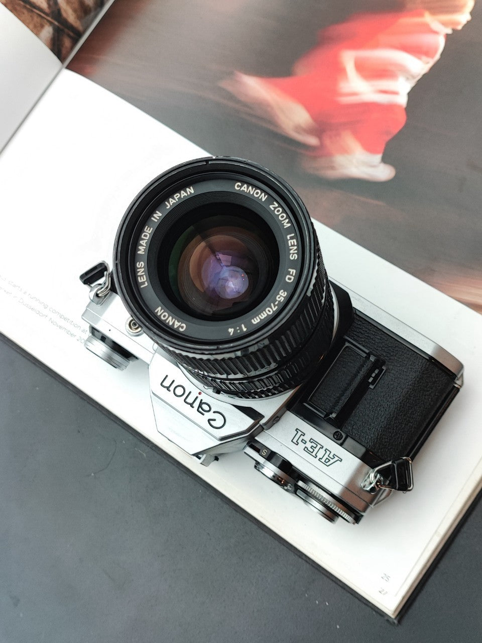 Canon AE-1 silver with Canon Zoom Lens FD 35-70mm F4