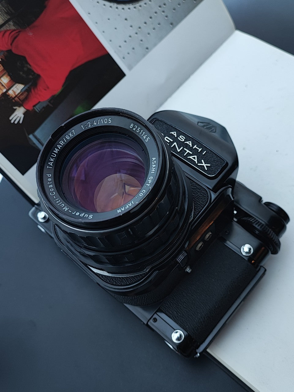 Asahi Pentax 6x7 MUP TTL with Super-Muilti-Coated Takumar/6x7 105mm F2.4