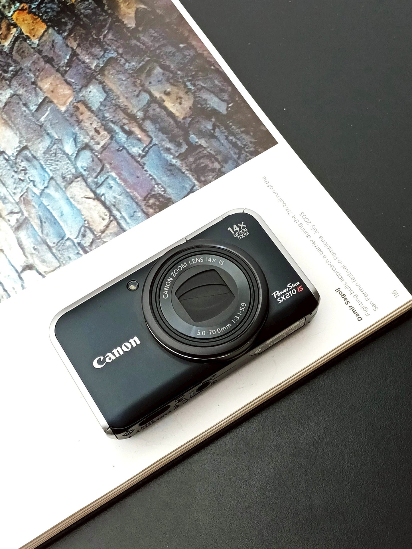 Used Canon PowerShot SX210 IS Digital Camera [No charger]