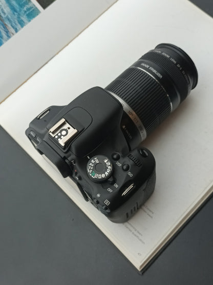 Used Canon EOS Kiss X5 with EF-S 55-250mm F4-5.6 IS Digital Camera