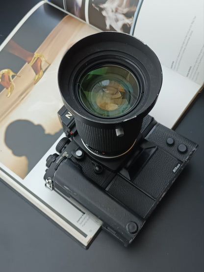 Nikon F3/T black MD-4 with Nikon Zoom Nikkor 35-200mm F3.5-4.5 Ai-S