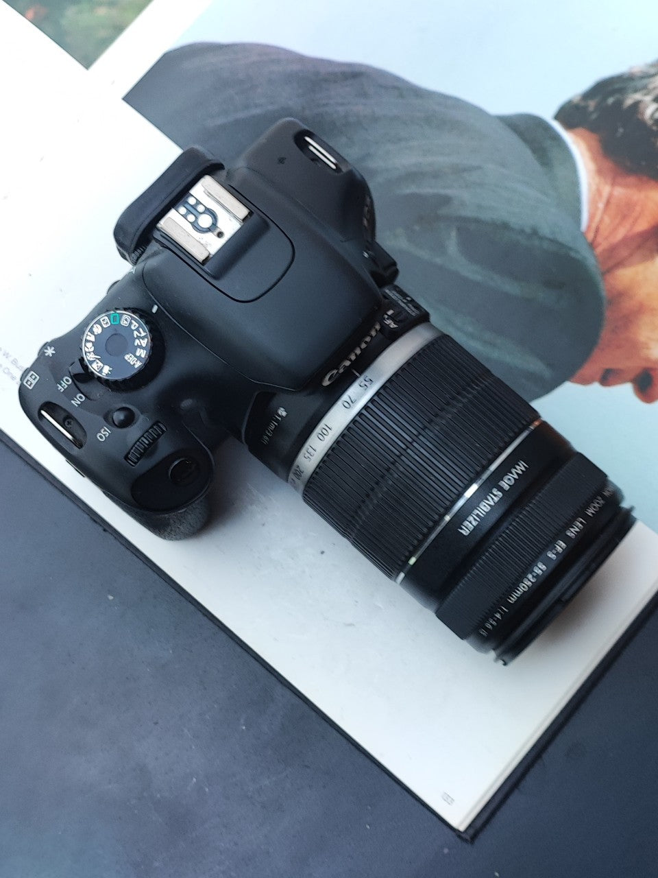 Used Canon EOS Kiss X4 with Canon Zoom Lens EF-S 55-250mm F4-5.6 IS Digital Camera